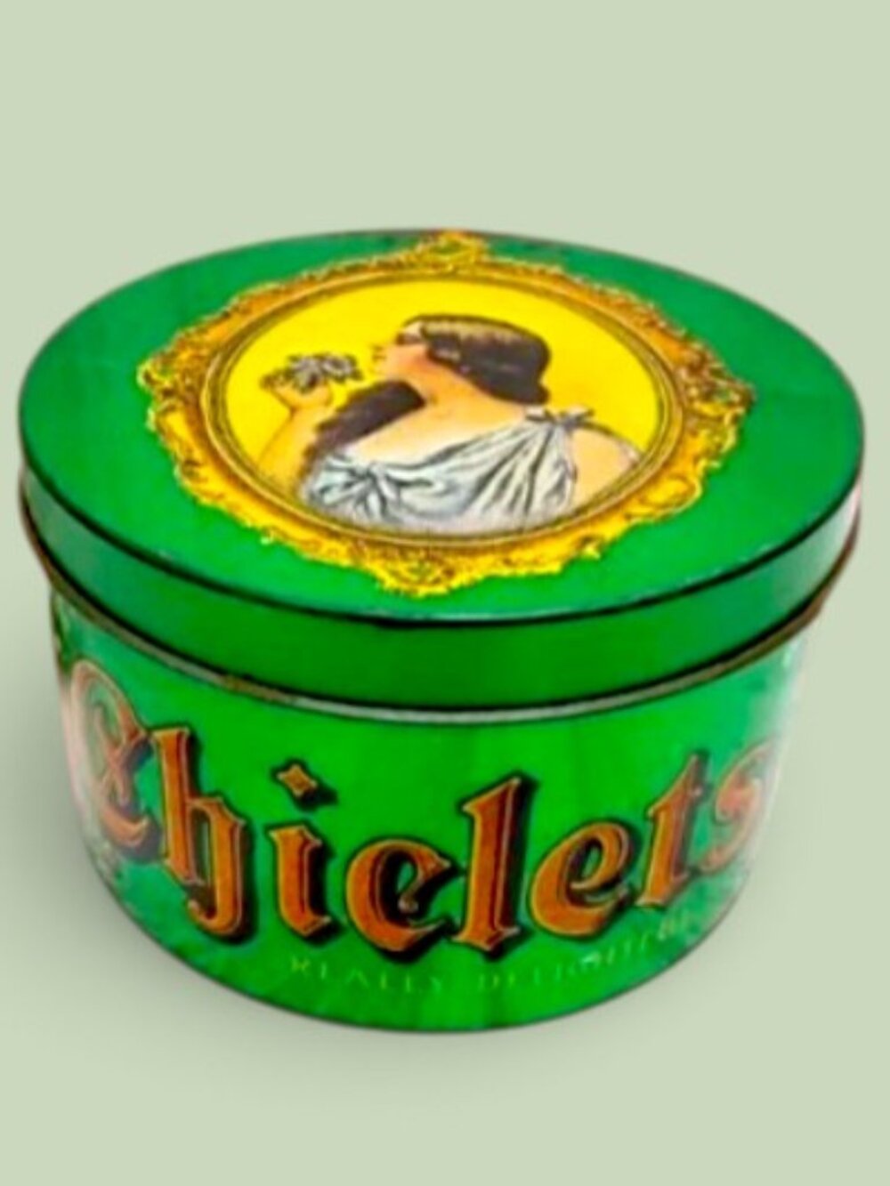 Vintage Chiclets Tin Can🌿